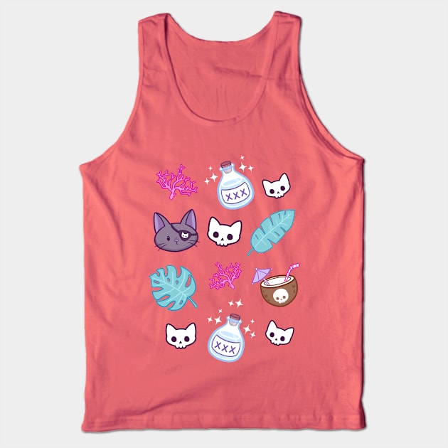 Pirate Cat | Nikury Tank Top by Nikury